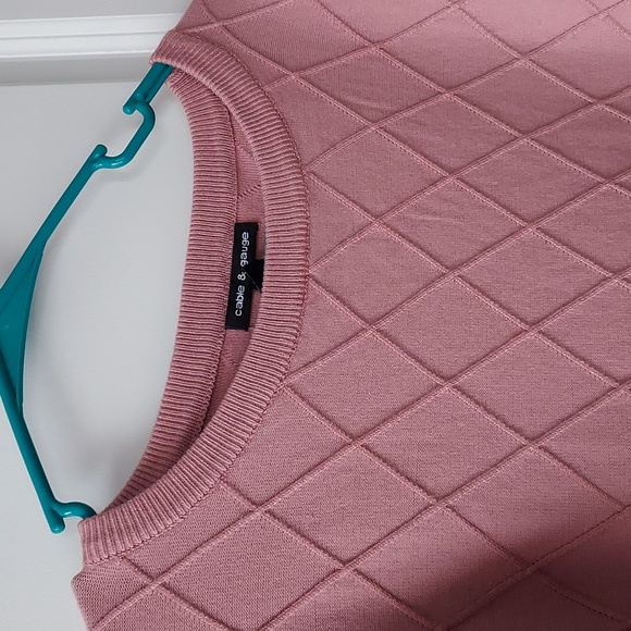 Cable & Gauge long sleeve top sweater Pink s/p - Picture 5 of 12